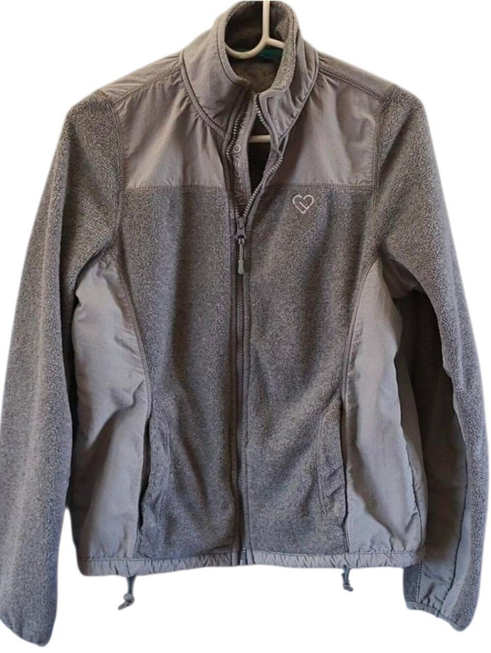 Gray Fleece Zipup Live Love Dream by Aeropostale